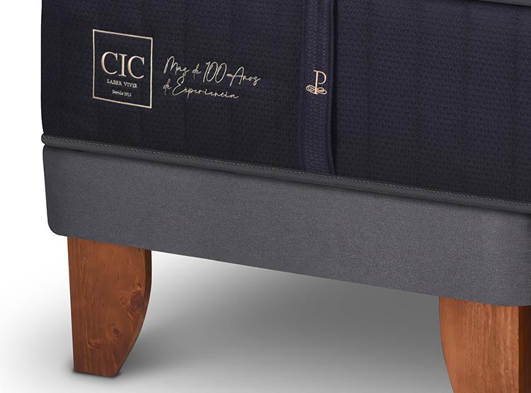 JUEGO DE DORMITORIO CIC CAMA EUROPEA PREMIUM KING + RESPALDO MIRO MOSTAZA - 4