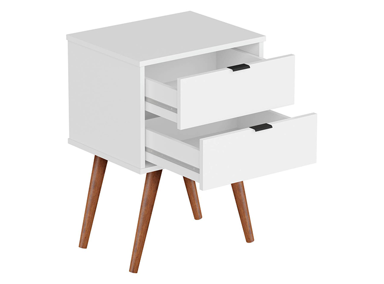 VELADOR BE DESIGN LUXOR 2 CAJONES BLANCO - 2