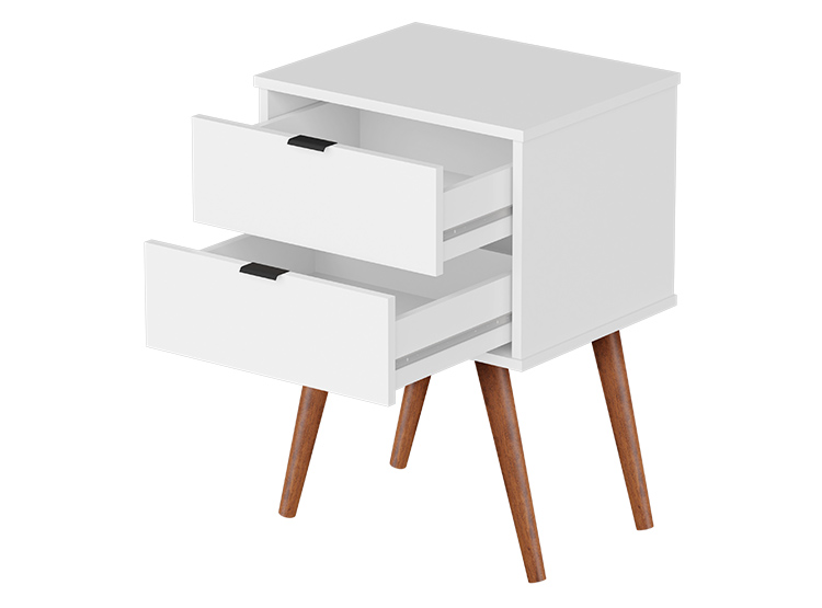 VELADOR BE DESIGN LUXOR 2 CAJONES BLANCO - 3