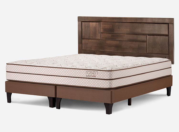 JUEGO DE DORMITORIO ROSEN CAMA EUROPEA AUTONOMY LAND BD 2 PLAZAS + RESPALDO DOLCE - 2