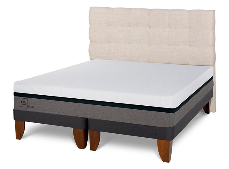 JUEGO DE DORMITORIO CIC CAMA EUROPEA BALANCE BD 2 PLAZAS + RESPALDO EBRO - 2