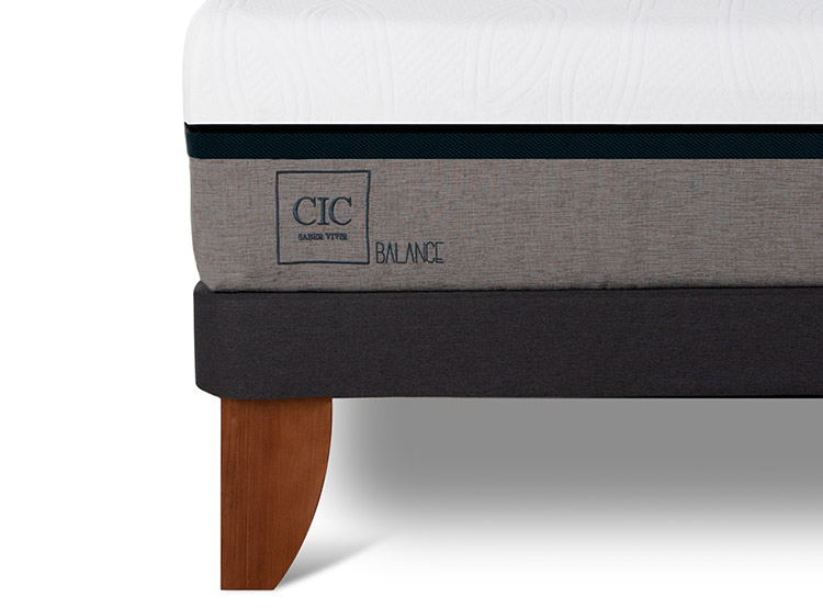 JUEGO DE DORMITORIO CIC CAMA EUROPEA BALANCE KING + RESPALDO SILE - 9