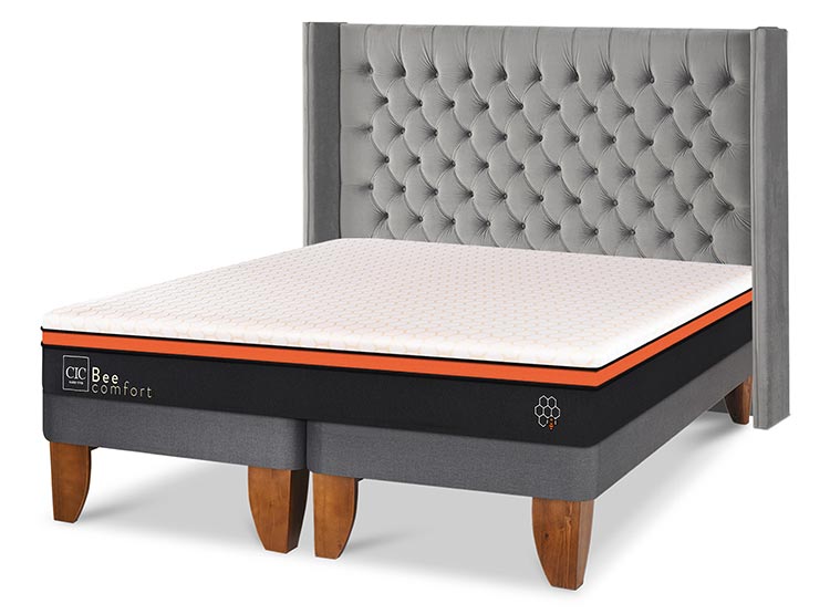 CAMA EUROPEA CIC BEE COMFORT KING + RESPALDO SESIA - 2