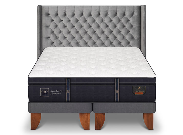 CAMA EUROPEA CIC GRAND PREMIUM KING + RESPALDO SESIA - 1