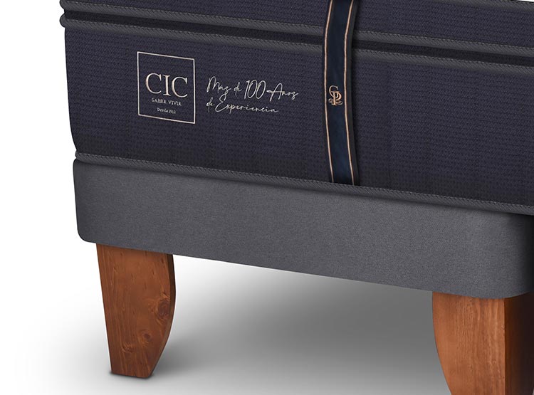 JUEGO DE DORMITORIO CIC CAMA EUROPEA GRAND PREMIUM KING + RESPALDO TIBER - 7