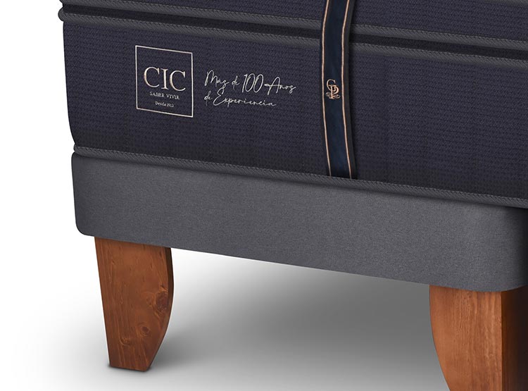 JUEGO DE DORMITORIO CIC CAMA EUROPEA GRAND PREMIUM SÚPER KING + RESPALDO TIBER - 7