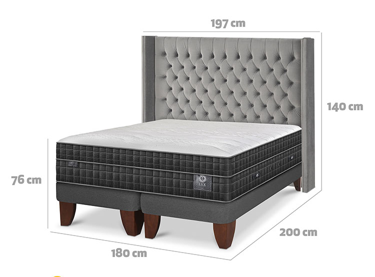 CAMA EUROPEA CIC LUX KING + RESPALDO SESIA - 3