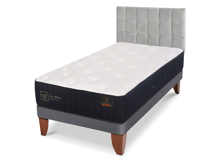 JUEGO DE DORMITORIO CIC CAMA EUROPEA PREMIUM 1.5 PLAZAS + RESPALDO SILE - 2