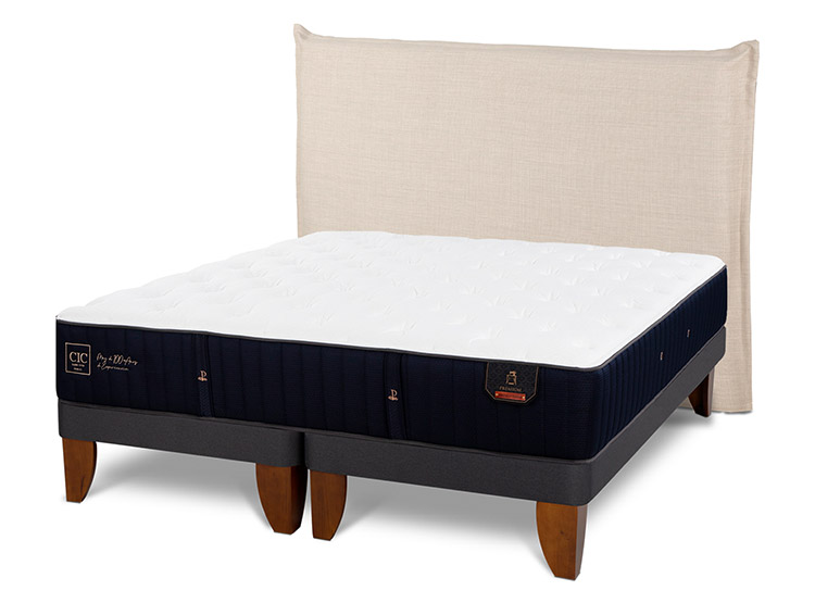 JUEGO DE DORMITORIO CIC CAMA EUROPEA PREMIUM BD 2 PLAZAS + RESPALDO TIBER - 2