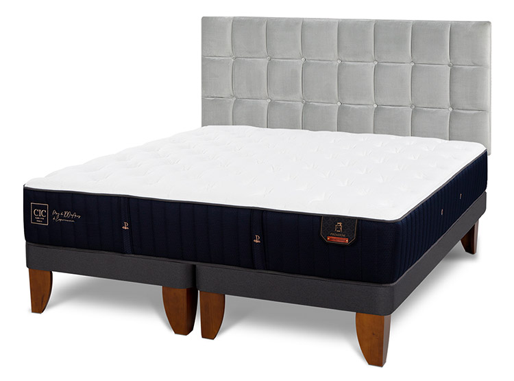 JUEGO DE DORMITORIO CIC CAMA EUROPEA PREMIUM KING + RESPALDO SILE - 2