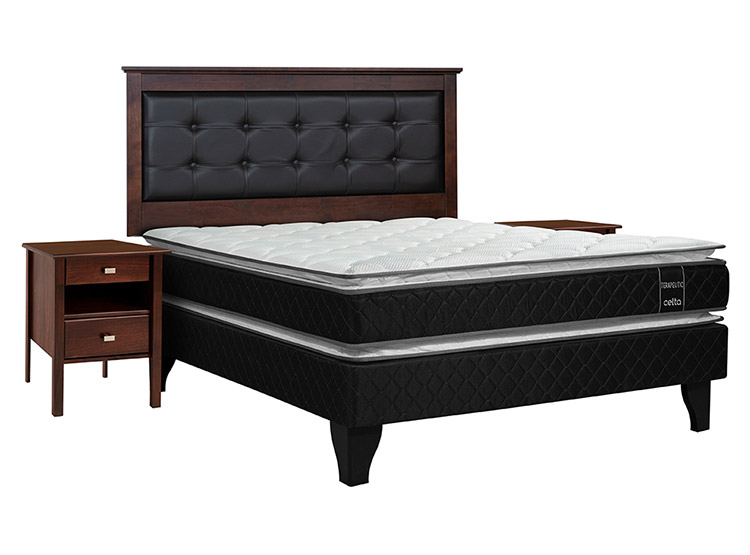 JUEGO DE DORMITORIO CELTA CAMA EUROPEA TERAPEUTIC 2 PLAZAS + SET TOLEDO - 1