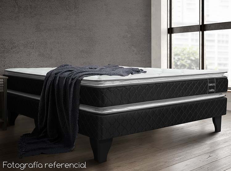 JUEGO DE DORMITORIO CELTA CAMA EUROPEA TERAPEUTIC 2 PLAZAS + SET TOLEDO BD - 8