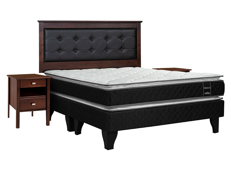 JUEGO DE DORMITORIO CELTA CAMA EUROPEA TERAPEUTIC 2 PLAZAS + SET TOLEDO BD - 1