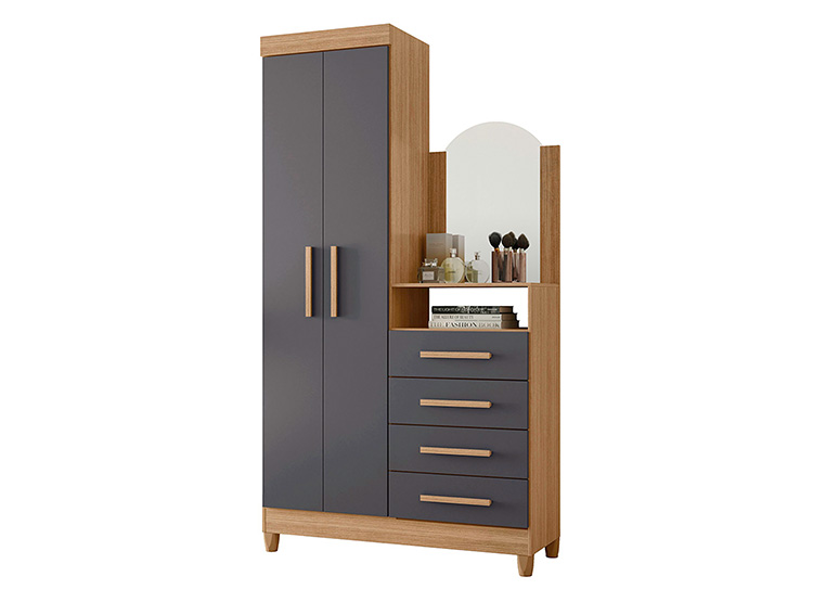 CÓMODA VEKKA HOME CAPRI GREY 2P 4C - 1