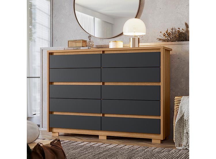 CÓMODA VEKKA HOME DUETO GREY 10C - 6