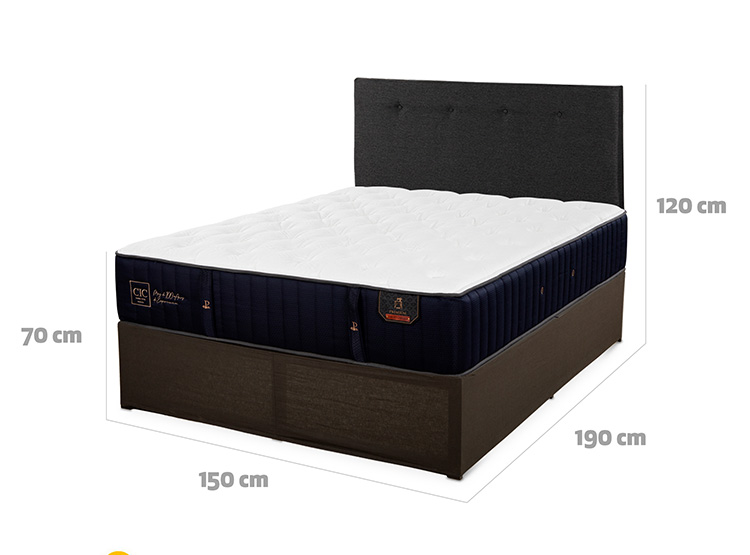 CAMA EUROPEA CIC IRON SMART PREMIUM 2 PLAZAS + RESPALDO - 3