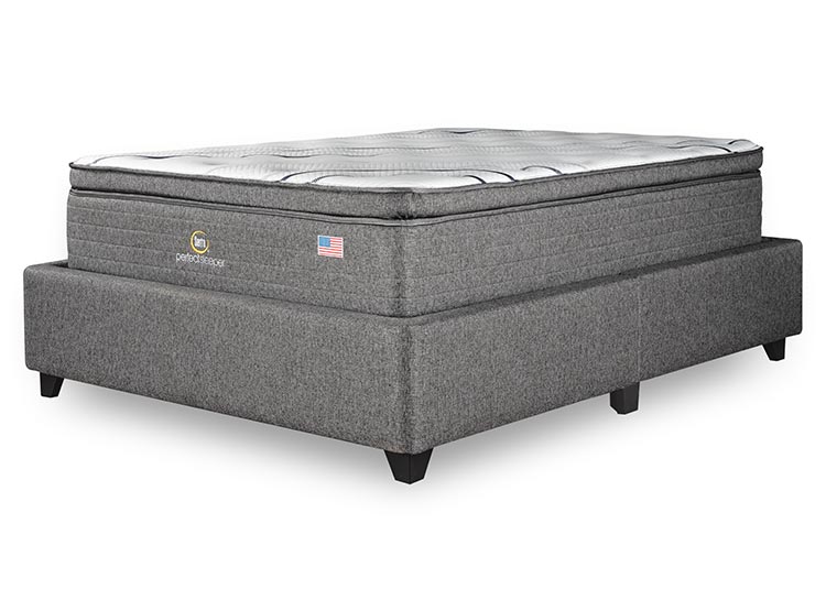 CAMA SERTA BGN PERFECT SLEEPER B/D 2 PL + RESPALDO TIGN GRIS - 2
