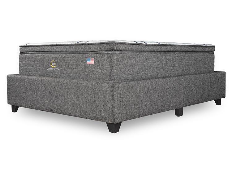 CAMA SERTA BGN PERFECT SLEEPER B/D 2 PL + RESPALDO TIGN GRIS - 3