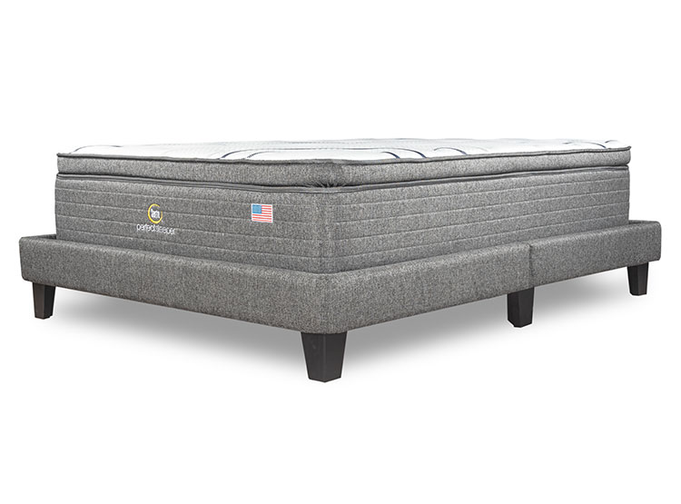 CAMA SERTA LNT PERFECT SLEEPER B/D 2 PL + RESPALDO TIBET GRIS - 3