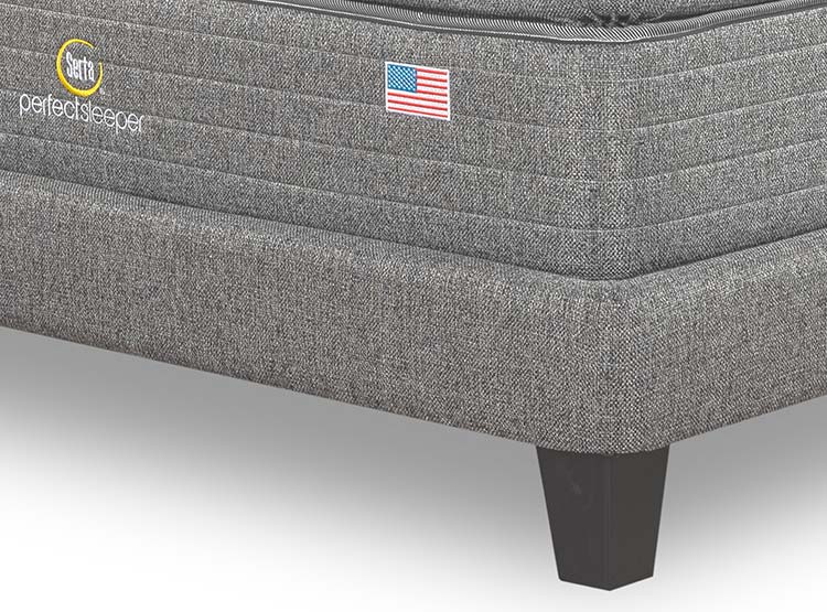 CAMA SERTA LNT PERFECT SLEEPER B/D 2 PL + RESPALDO TIBET GRIS - 6