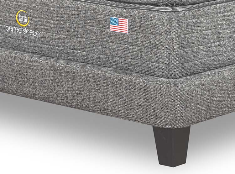 CAMA SERTA LOWNEST PERFECT SLEEPER B/D 2 PL GRIS - 4