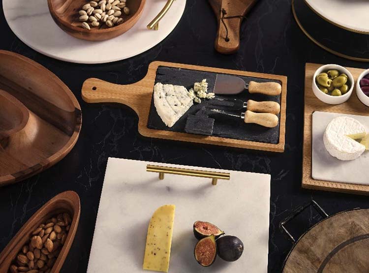 SET COCTEL RIPLEY HOME MARMOL APERITIVO BAMBÚ 5 PIEZAS - 3