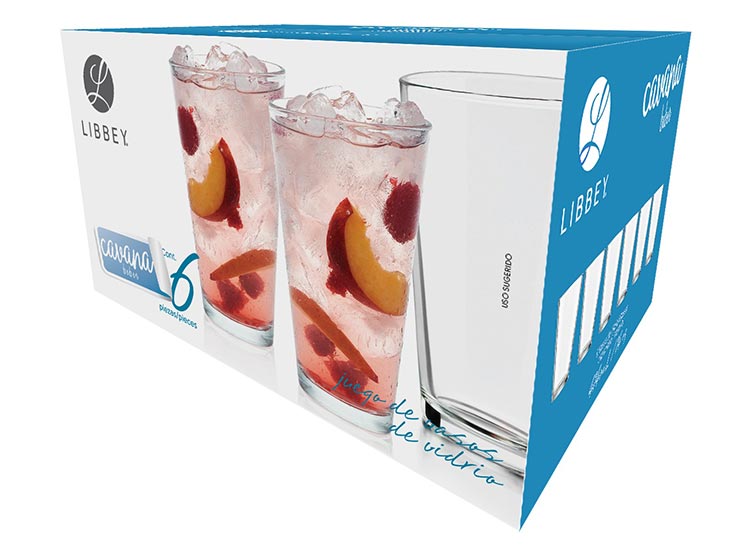 SET 6 VASOS LIBBEY CAVANA HB VIDRIO TRANSPARENTE - 3