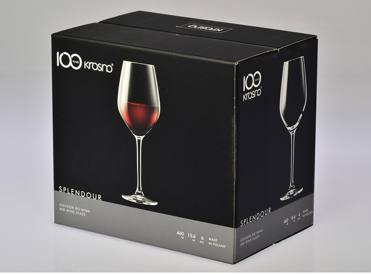 SET 6 COPAS KROSNO SPLENDOUR VINO VIDRIO TRANSPARENTE 300 ML - 4