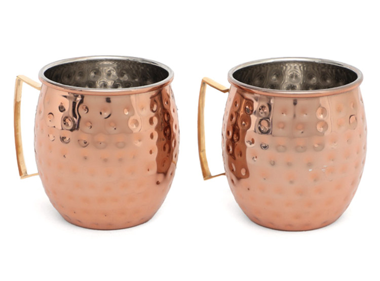 SET TAZONES RIPLEY HOME MOSCOW MULE COBRE X2 - 1