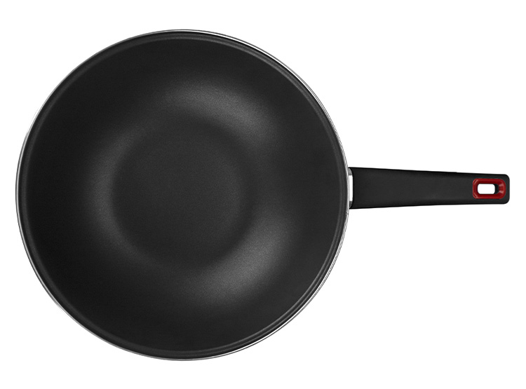 WOK MAGEFESA CORAL 30 CM ROJO - 3