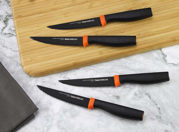SET CUCHILLOS MARMICOC CARNE BLACK 4 PIEZAS - 9