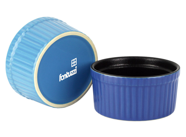SET ASADERAS FANTUZZI OCEANO CELESTE + RAMEKIN - 4
