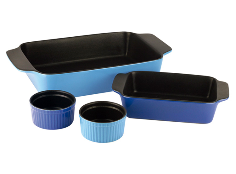 SET ASADERAS FANTUZZI OCEANO CELESTE + RAMEKIN - 1