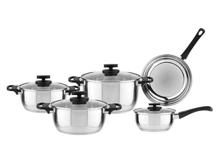 BATERÍA DE COCINA MAGEFESA STYLE ACERO 9 PIEZAS - 1