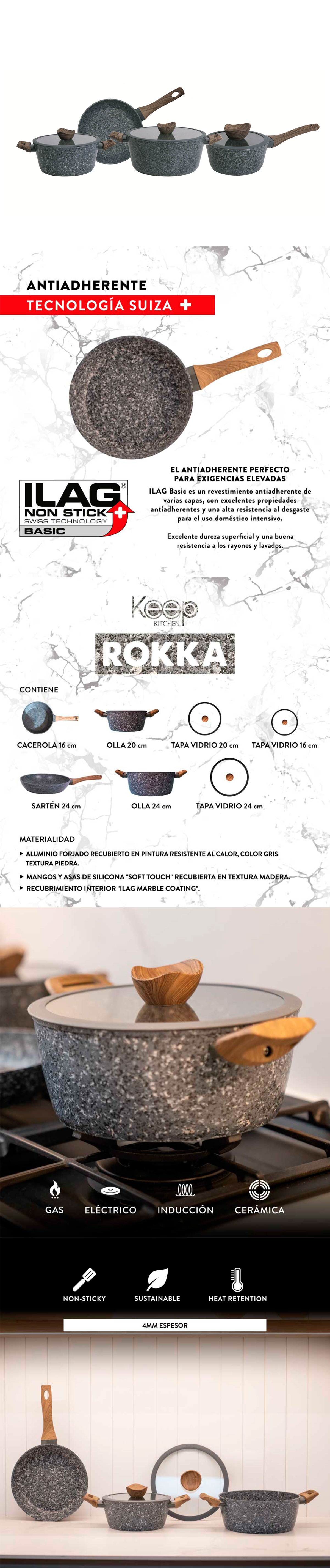 BATERÍA KEEP ROKKA 7 PZS