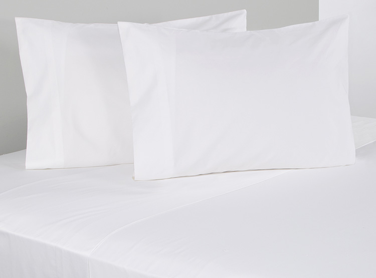 JUEGO DE SÁBANAS ROYAL SUPREME SATEEN 2 PLAZAS 800 HILOS ALGODÓN BLANCO LISO - 1