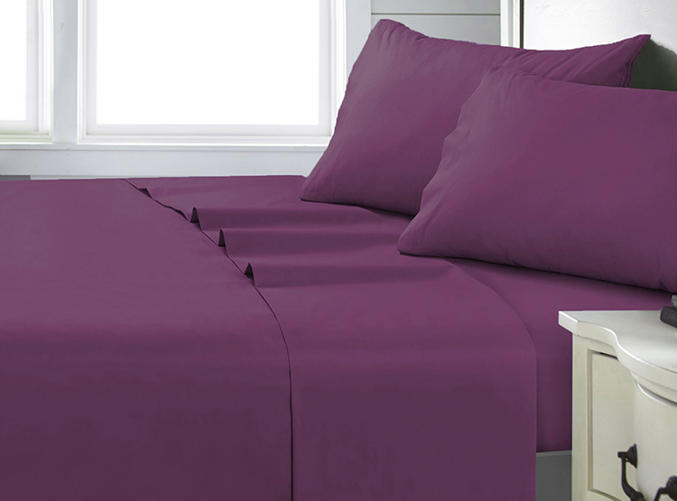 JUEGO DE SABANAS ANDES LISA MORADO KING - 1
