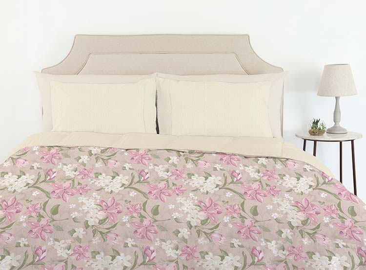 Ripley - SET DE CAMA RIPLEY HOME FLOR BICOLOR KING