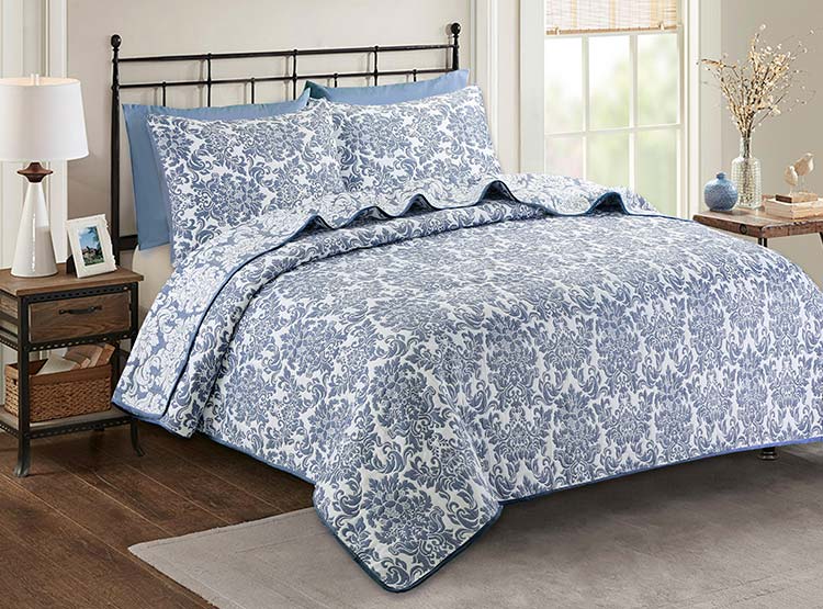 Azuli Pattern Quilt QUILT ANDES JACQUARD AZUL 1.5 PL