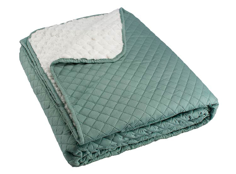 QUILT ANDES SHERPA LISO VERDE 1.5 PL - 2