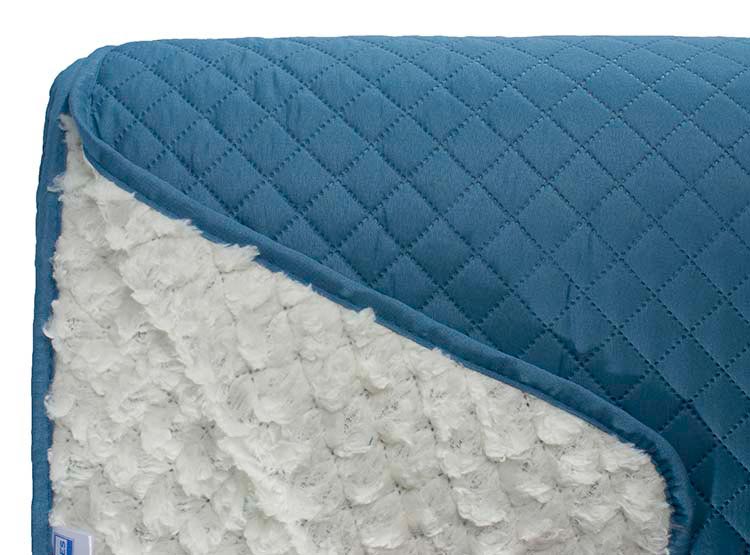 QUILT ANDES SHERPA LISO AZUL KING - 3