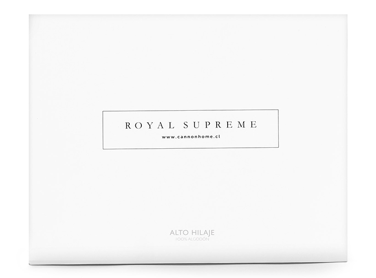 JUEGO DE SÁBANAS ROYAL SUPREME BY CANNON DOBBY THIN 1.5 PLAZAS ALGODÓN BLANCO - 4