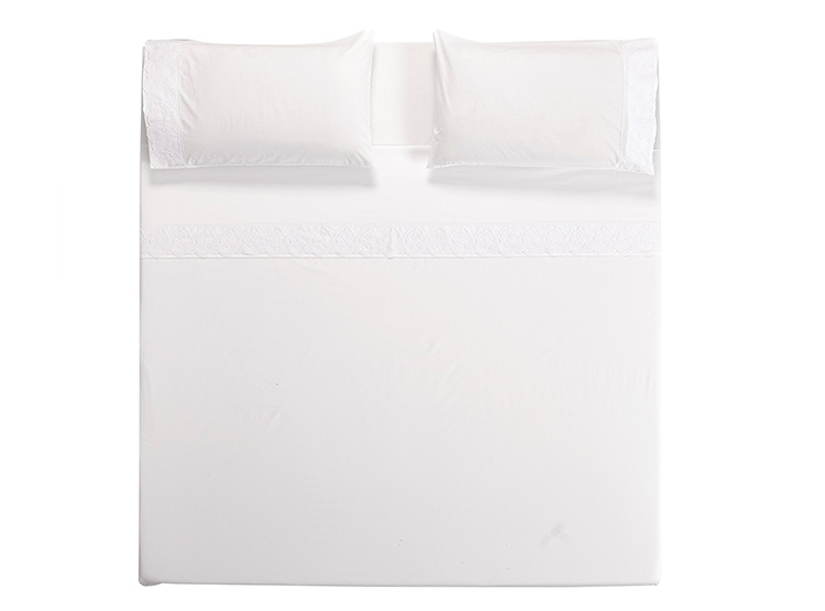 Ripley JUEGO DE SABANAS DIB BRODERIE MALAGA BLANCO SUPER KING