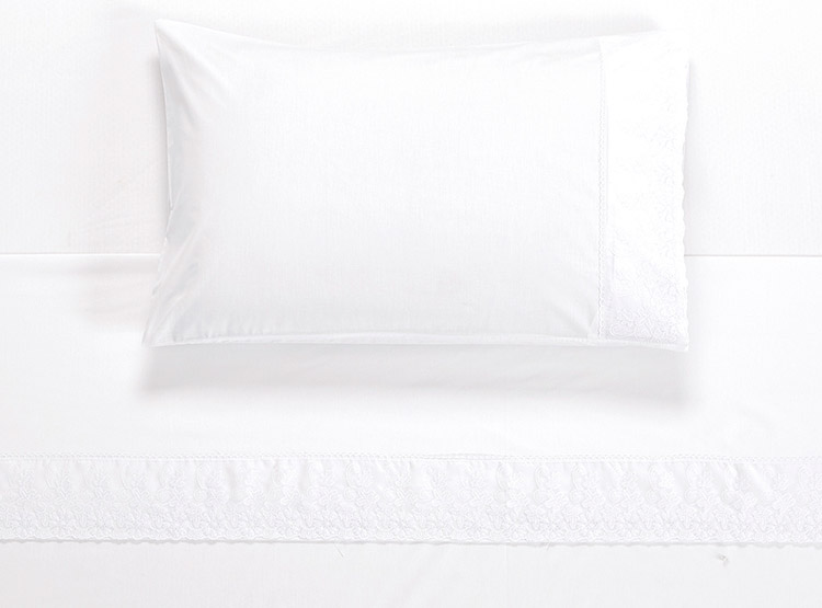 Ripley JUEGO DE SABANAS DIB BRODERIE PAMPLONA BLANCO SUPER KING