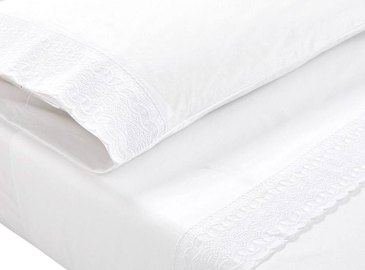 Ripley JUEGO DE SABANAS DIB BRODERIE VICTORIA BLANCO 1 5 PL