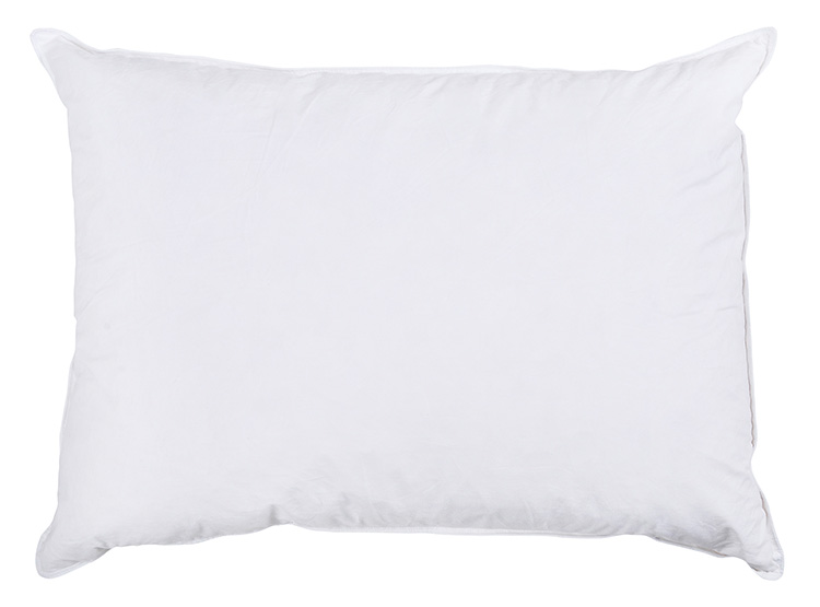 ALMOHADA MASHINI LISO PLUMAS BLANCO - 1