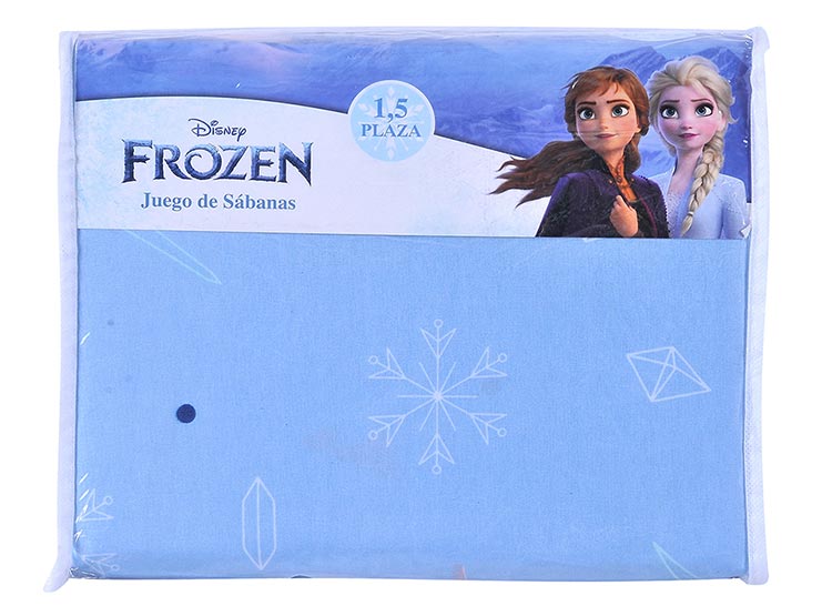 JUEGO DE SÁBANAS DISNEY FROZEN OLAF 1.5 PLAZAS CELESTE ESTAMPADO - 3