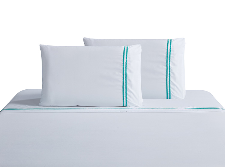JUEGO DE SABANAS ANDES APLICACION VELVET AQUA 1.5 PL