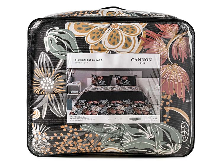 PLUMÓN CANNON CASTLEROCK REVERSIBLE 1.5 PLAZAS MICROFIBRA GRAFITO ESTAMPADO - 7