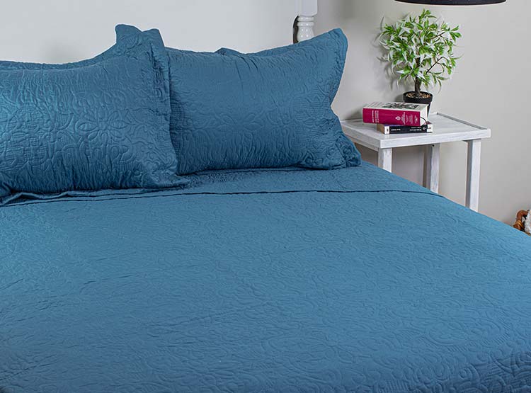 Azuli Pattern Quilt QUILT DORAL ELEGANCE AZUL 2 PL